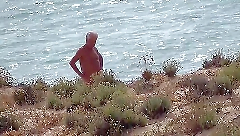 Hot teen with a nice body riding a big dick on the beach