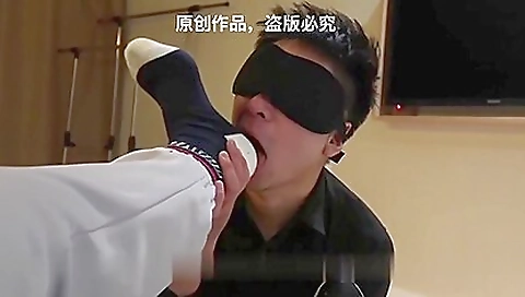 Step father fucks the horny asian guy and crushes his foot