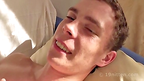 Sexy brunette in an amateur porn movie with a blowjob