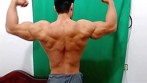 Hot guy with a hard cock and a hard on in amateur vid
