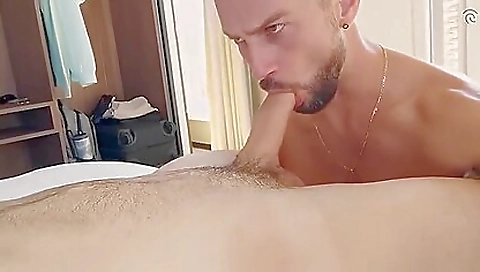 Tattooed milf with huge natural tits fucked in mouth