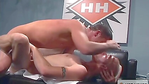 Two horny guys fuck each other in the kitchen and bedroom