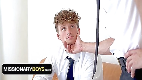 Big cock cumming in the face of a big cock and spanking