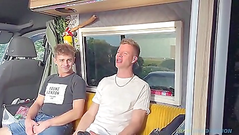Two hot blonde women and a dude with a huge dick in threesome