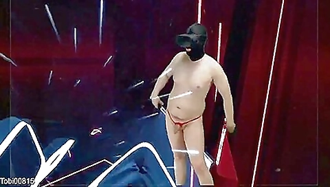 Stripted naked girls show their small cocks in a compilation