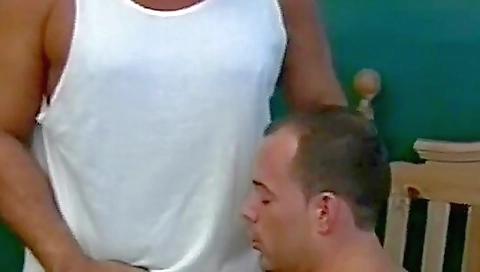 Busty brunette milf and her hot stepson in a threesome