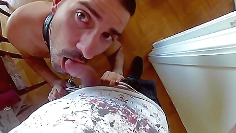 I fuck my girlfriend in my homemade big cock pov video