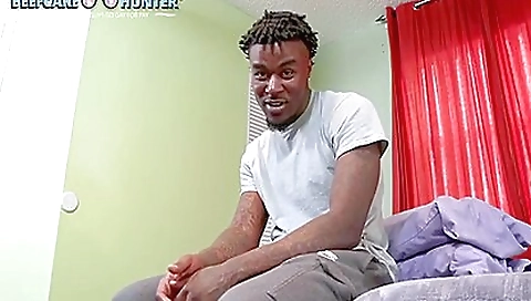 Black brunette and a white stud in interracial sex scene