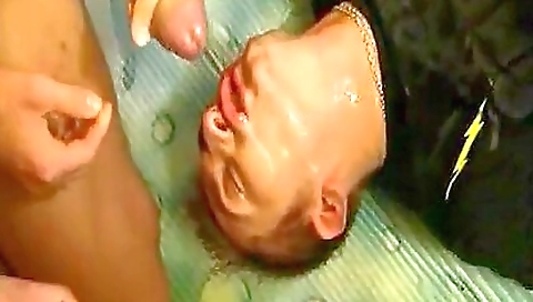 Army crew takes a big cock and a creampie in the face