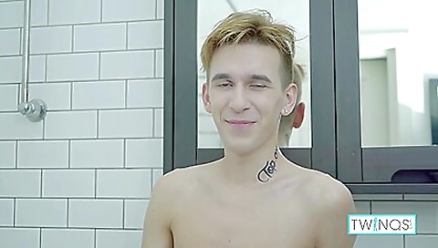Cute college blonde plays with her body and gets fucked